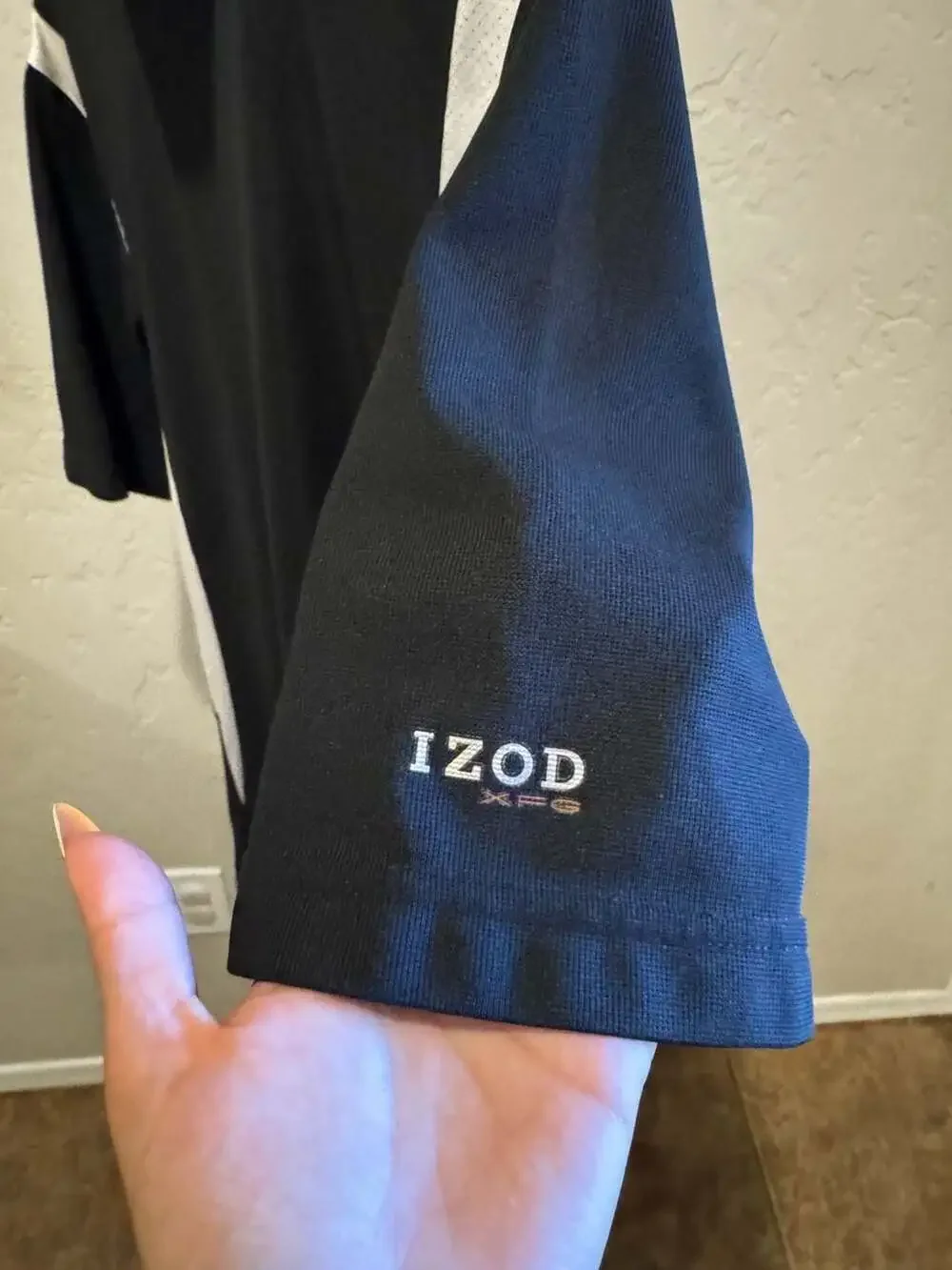IZOD Cool FX Performance Mock Neck Short Sleeve Athletic Shirt